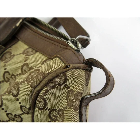 Gucci Beige and Brown Monogram Tote - Picture 9 of 16